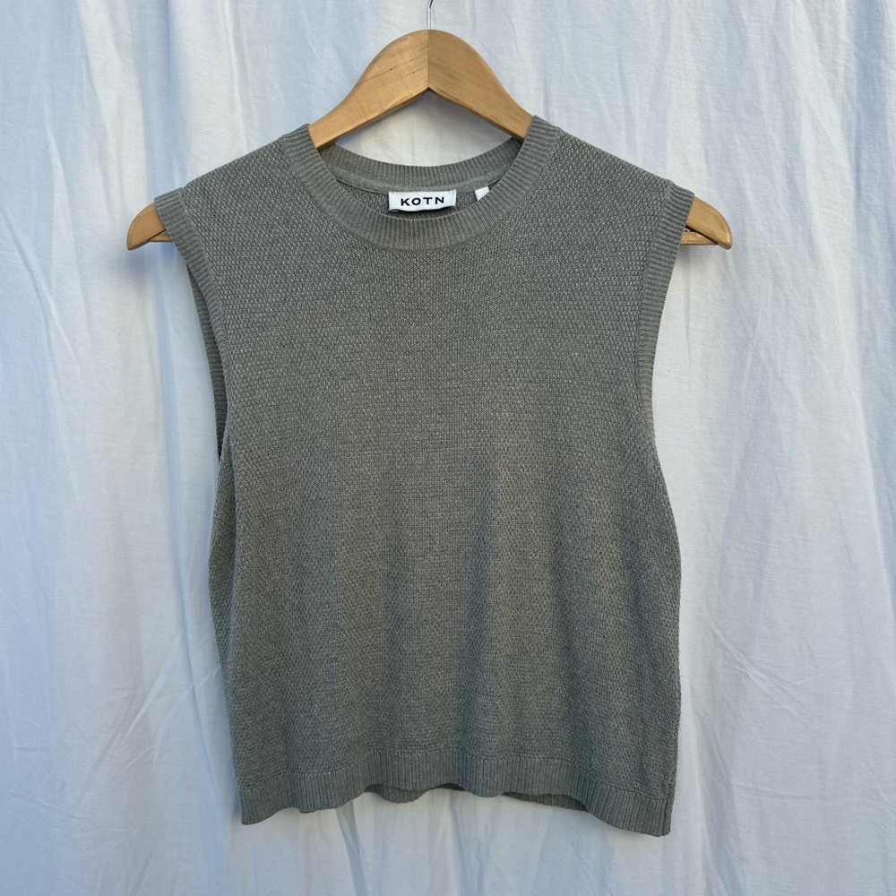 Knit Tank Too - Sage, size S/P